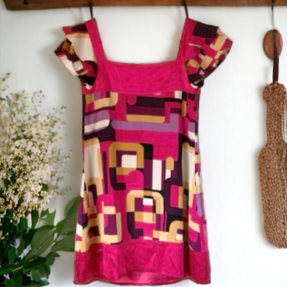 Arden B Abstract Pattern Dress Size Small - Picture 6 of 7